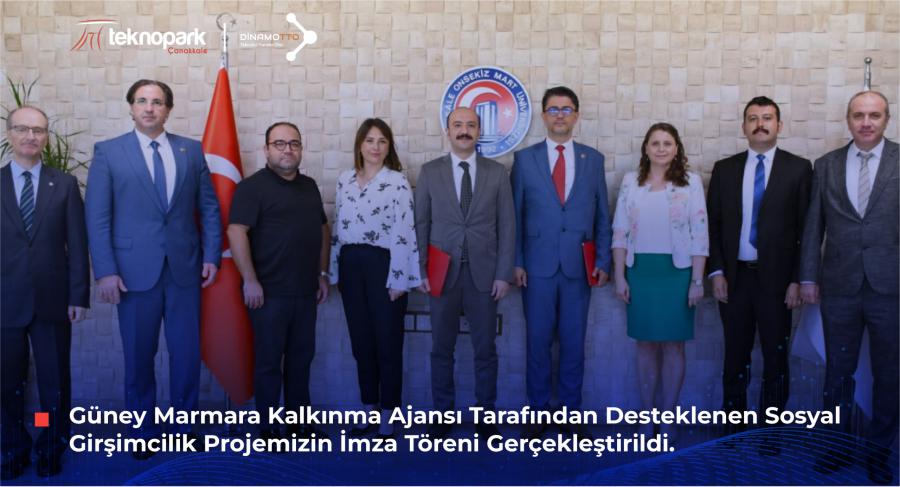 Güney Marmara Kalkınma Ajansı Tarafından Desteklenen Sosyal Girişimcilik Projemizin İmza Töreni Gerçekleştirildi 