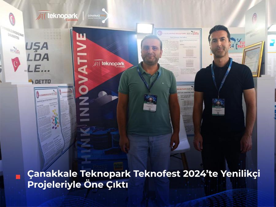 Çanakkale Teknopark Teknofest 2024'te Yenilikçi Projeleriyle Öne Çıktı